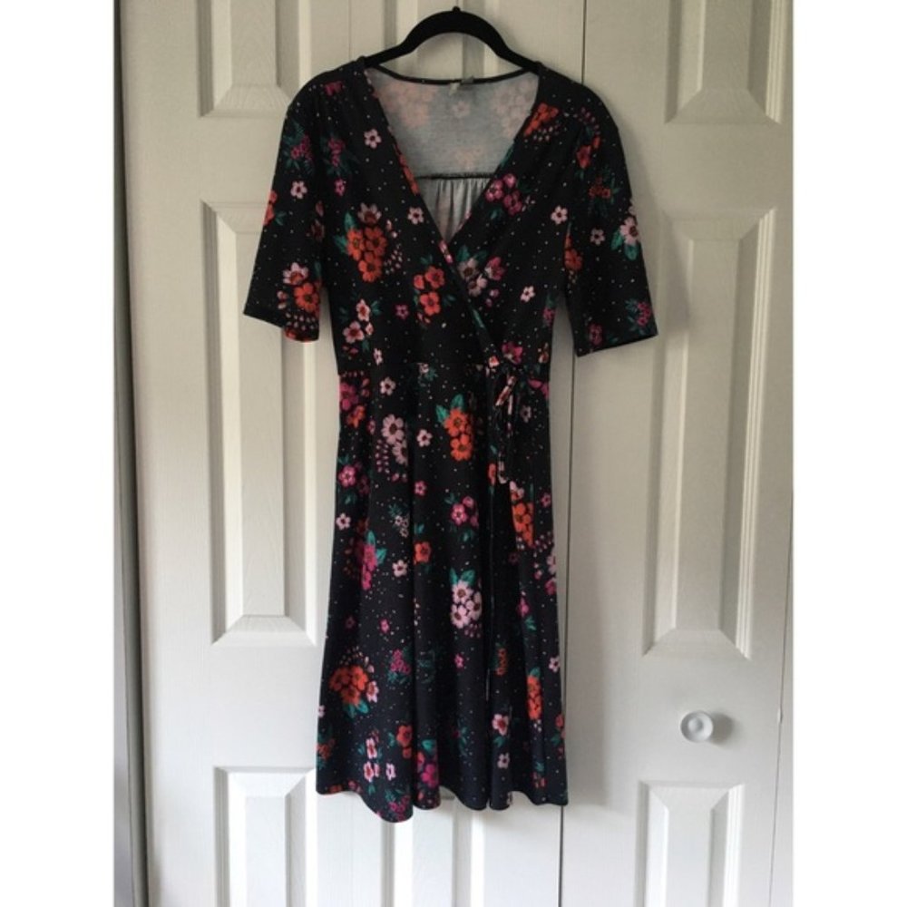 ASOS Floral Faux Wrap Dress